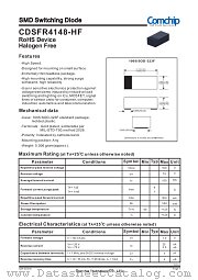 CDSFR4148-HF datasheet pdf Comchip Technology