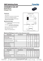 CDSQR4148-HF datasheet pdf Comchip Technology