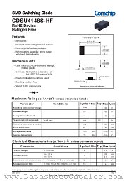 CDSU4148S-HF datasheet pdf Comchip Technology