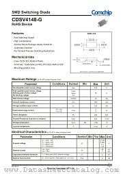 CDSV4148-G datasheet pdf Comchip Technology