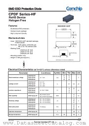 CPDF5V0-HF datasheet pdf Comchip Technology