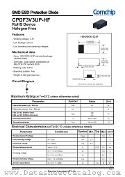CPDF3V3UP-HF datasheet pdf Comchip Technology