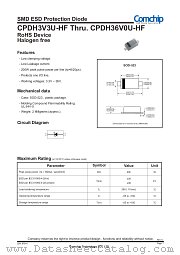 CPDH24V0U-HF datasheet pdf Comchip Technology