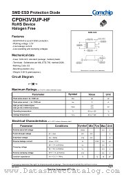 CPDH3V3UP-HF datasheet pdf Comchip Technology