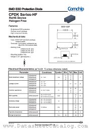 CPDK5V0-HF datasheet pdf Comchip Technology