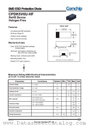CPDK5V0U-HF datasheet pdf Comchip Technology