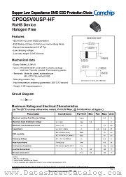 CPDQ5V0USP-HF datasheet pdf Comchip Technology
