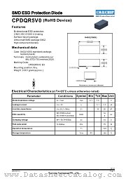 CPDQR5V0 datasheet pdf Comchip Technology
