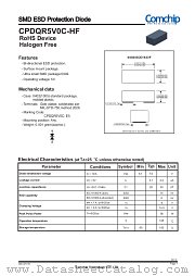 CPDQR5V0C-HF datasheet pdf Comchip Technology