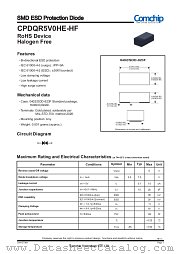 CPDQR5V0HE-HF datasheet pdf Comchip Technology