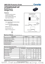 CPDQR5V0UP-HF datasheet pdf Comchip Technology