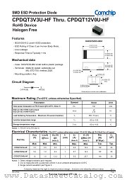 CPDQT12V0U-HF datasheet pdf Comchip Technology