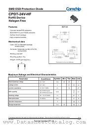 CPDT-24V-HF datasheet pdf Comchip Technology
