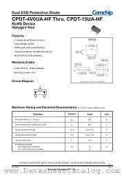 CPDT-8V0UA-HF datasheet pdf Comchip Technology