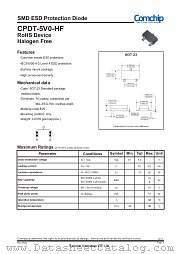 CPDT-5V0-HF datasheet pdf Comchip Technology