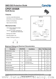 CPDT-5V0SR datasheet pdf Comchip Technology