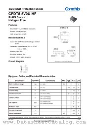 CPDT5-5V0U-HF datasheet pdf Comchip Technology