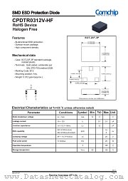 CPDTR0312V-HF datasheet pdf Comchip Technology
