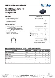 CPDTR035V0C-HF datasheet pdf Comchip Technology