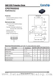 CPDTR055V0 datasheet pdf Comchip Technology