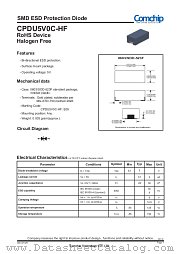 CPDU5V0C-HF datasheet pdf Comchip Technology