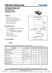 CPDUC5V0-HF datasheet pdf Comchip Technology