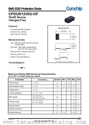 CPDUR12V0U-HF datasheet pdf Comchip Technology