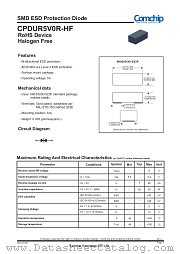 CPDUR5V0R-HF datasheet pdf Comchip Technology