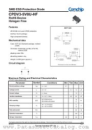 CPDV3-5V0U-HF datasheet pdf Comchip Technology