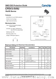 CPDV3-5V0U datasheet pdf Comchip Technology