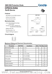 CPDV5-5V0U datasheet pdf Comchip Technology