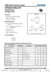 CPDV6-5V0U-HF datasheet pdf Comchip Technology