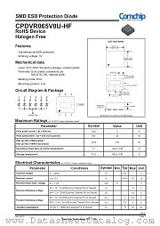 CPDVR065V0U-HF datasheet pdf Comchip Technology