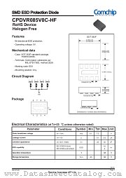 CPDVR085V0C-HF datasheet pdf Comchip Technology