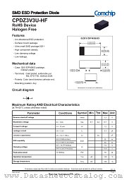 CPDZ3V3U-HF datasheet pdf Comchip Technology