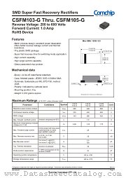 CSFM104-G datasheet pdf Comchip Technology