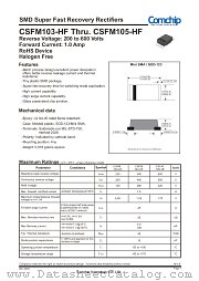 CSFM105-HF datasheet pdf Comchip Technology
