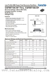 CSFMT104-HF datasheet pdf Comchip Technology