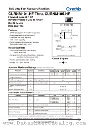 CURNM102-HF datasheet pdf Comchip Technology