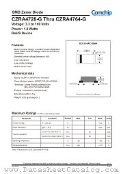 CZRA4751-G datasheet pdf Comchip Technology