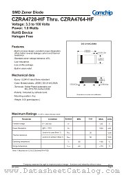 CZRA4761-HF datasheet pdf Comchip Technology