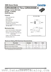 CZRA5922B-G datasheet pdf Comchip Technology