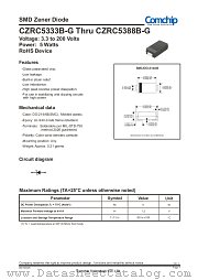 CZRC5380B-G datasheet pdf Comchip Technology