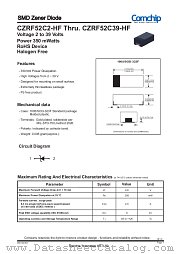 CZRF52C33-HF datasheet pdf Comchip Technology