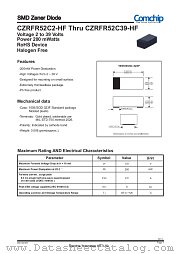 CZRFR52C3V6-HF datasheet pdf Comchip Technology