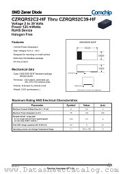 CZRQR52C4V7-HF datasheet pdf Comchip Technology