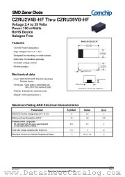 CZRU3V3B-HF datasheet pdf Comchip Technology