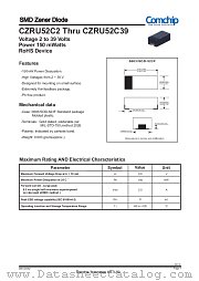 CZRU52C10 datasheet pdf Comchip Technology