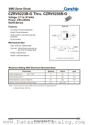 CZRV5243B-G datasheet pdf Comchip Technology