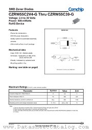 CZRW55C9V1-G datasheet pdf Comchip Technology